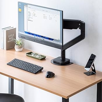 アマゾンベーシックモニターアーム　サンワサプライ モニタアーム補強プレート Amazon.co.jp: Amazonベーシック モニターアーム 1画面 シングル